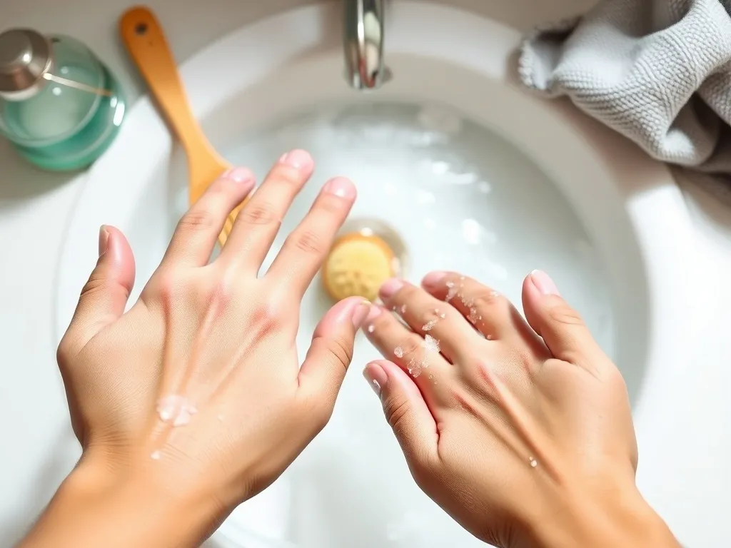 Jak zmyć samoopalacz z dłoni?