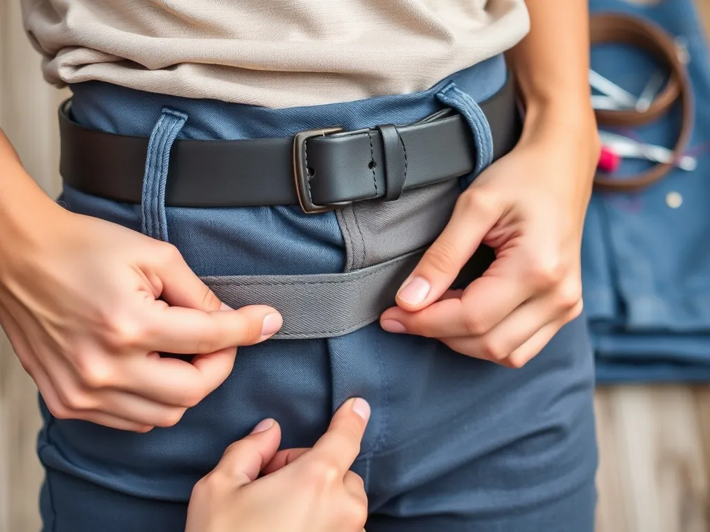 Jak zwęzić spodnie w pasie bez szycia?