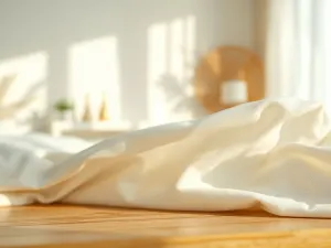 Biała tkanina namaczana w misce z wodą i plasterkami cytryny, ilustrująca naturalny sposób na wybielanie ubrań.