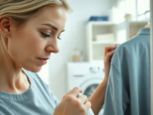 Dłoń dotykająca delikatnej, merceryzowanej bawełny o jedwabistym połysku w jasnej pracowni krawieckiej.